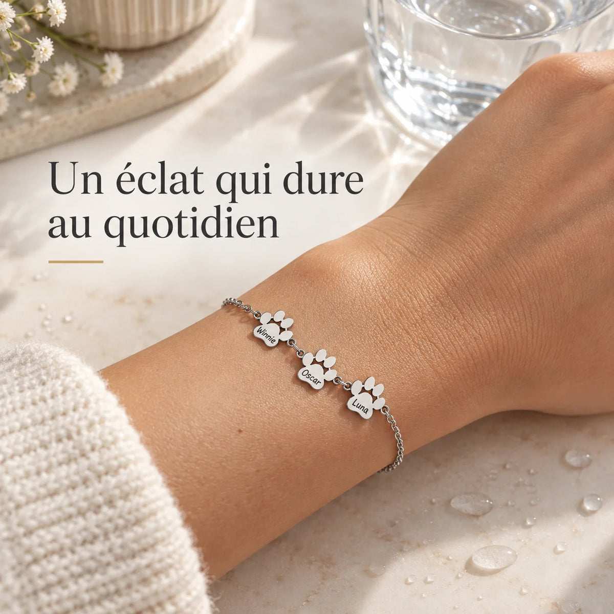 Bracelet Personnalisé aux Prénoms de vos Animaux