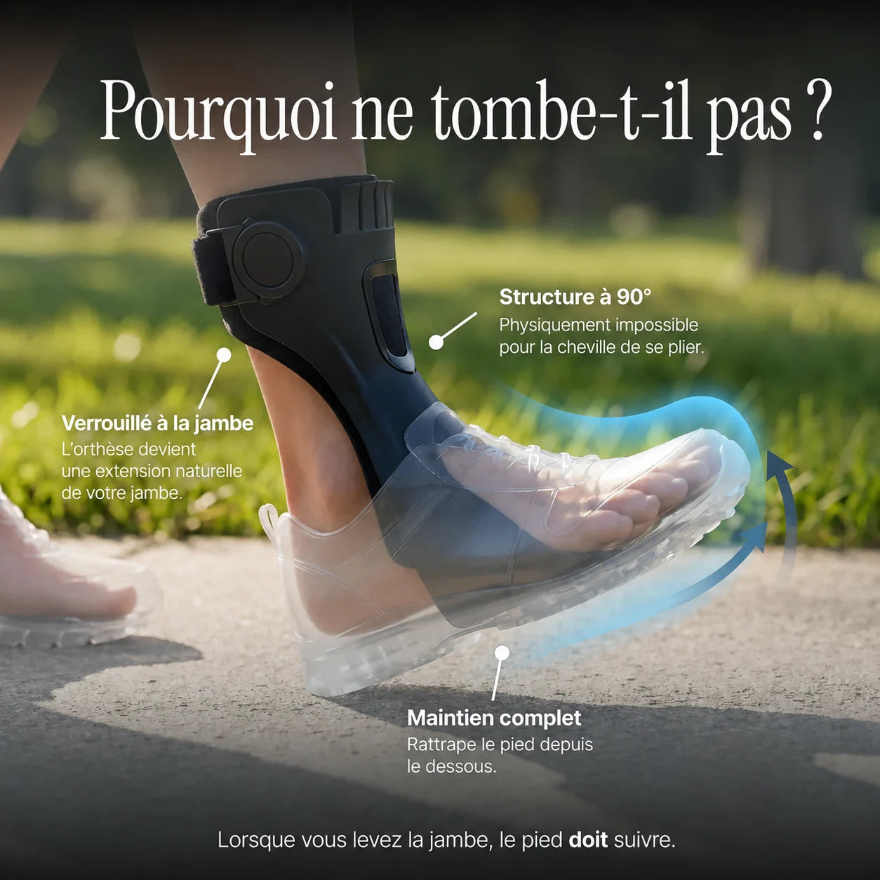 Orthèse releveur de pied